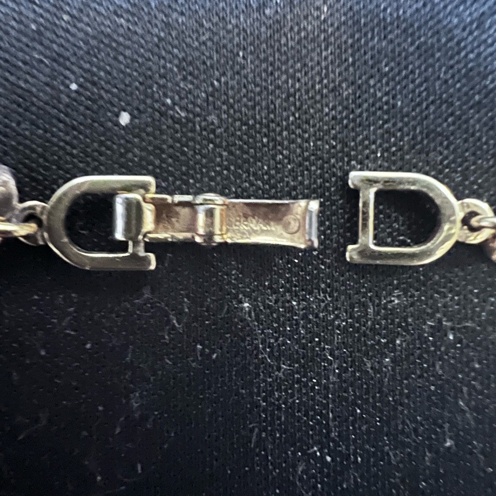 Vintage Christian Dior Crystal & Gold Choker Necklace Made in Germany - Picture 8 of 10